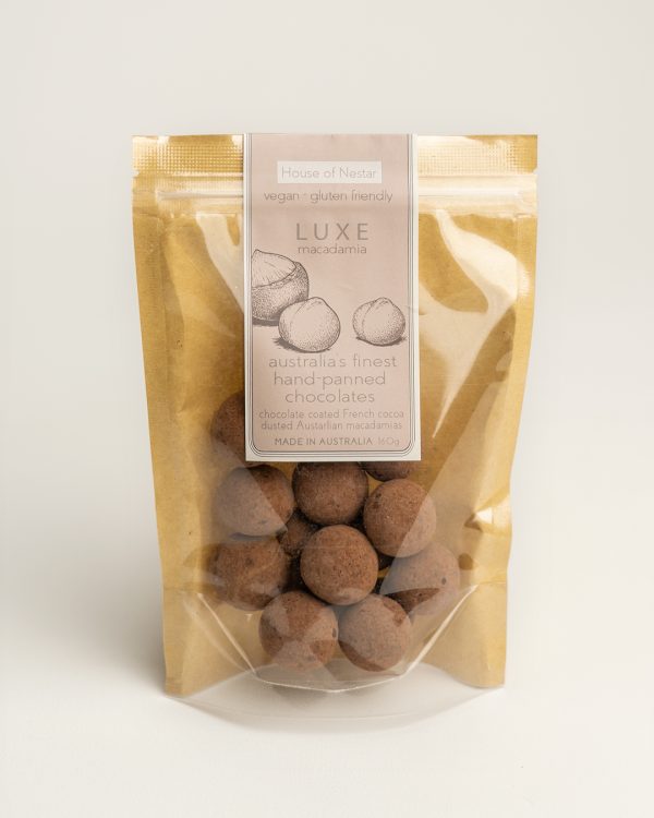 Pack of choc coated macadamias